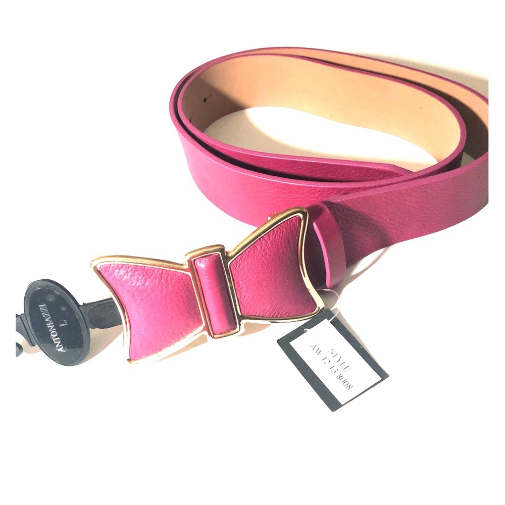 💕ANTONIAZZI Firenze Pink Genuine Leather Belt.